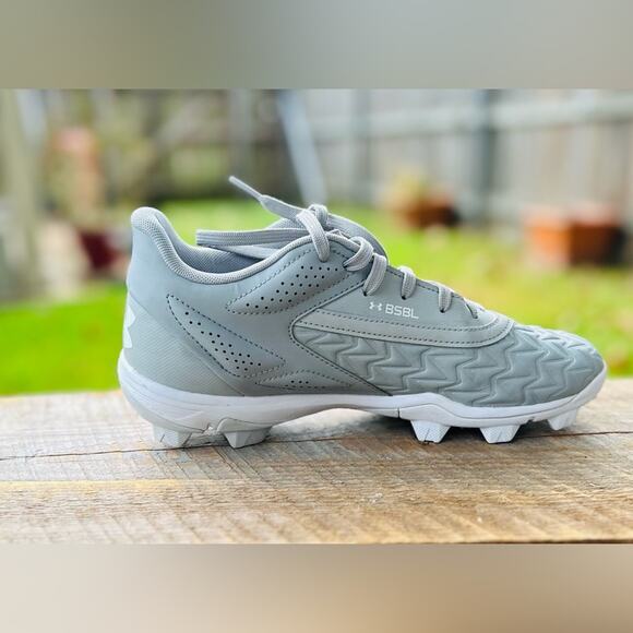 Under Armour Men’s Leadoff Low RM 3.0 Light Gray Molded Baseball Cleats. Sz 6.5 - Picture 5 of 12